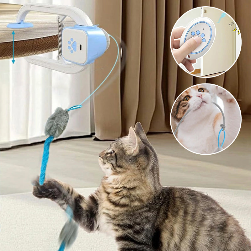 Door-Clip Remote-Controlled Electric Cat Toy