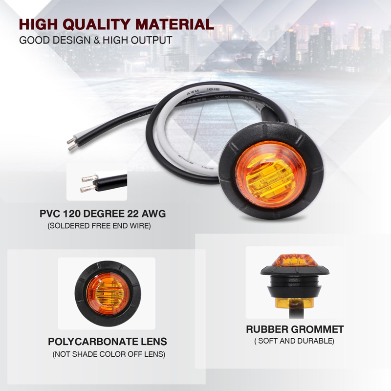LED Mini Round  Indicator Lights