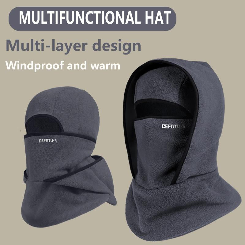 Outdoor Winter Warm Hat Neckband Integrated Cycling Mask