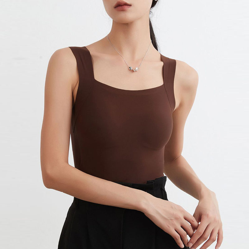 U Neck Shapewear Built-in Bra Tank