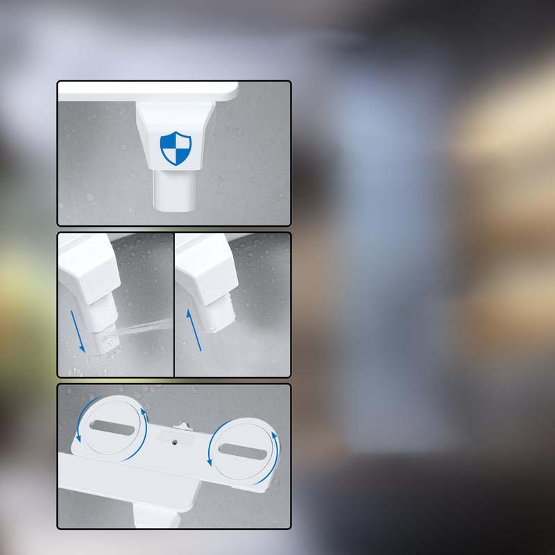 Compact Non-Electric Bidet Attachment with Foldable Nozzle