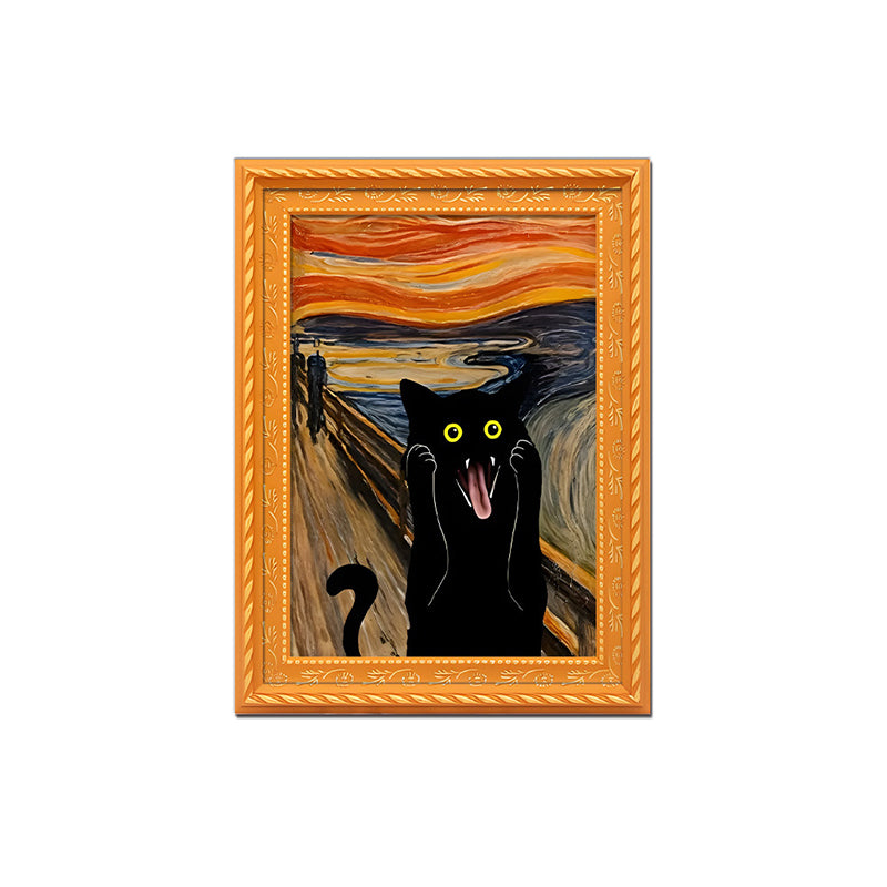 Funny Cat Art Fridge Magnets
