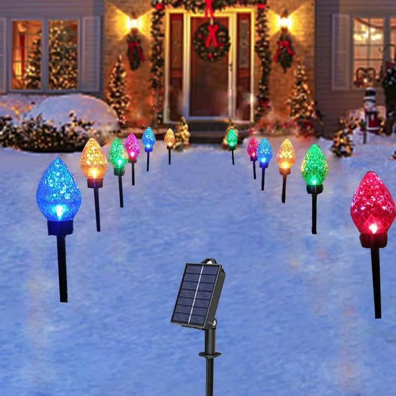 Diamond-Shaped Solar Stake Lights