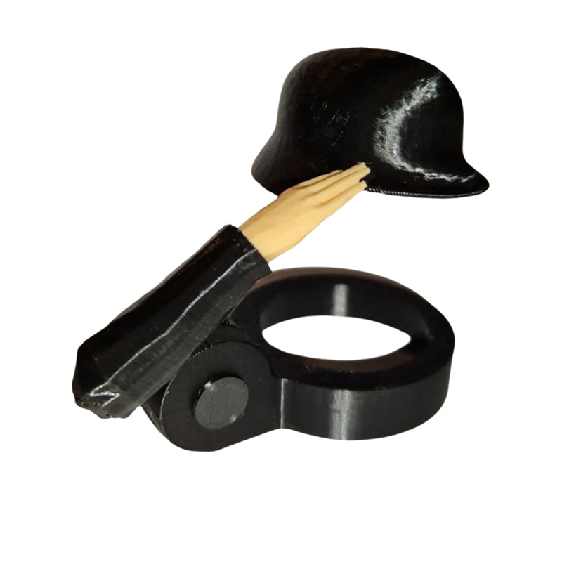 Soldier Salute Beer Bottle Helmet