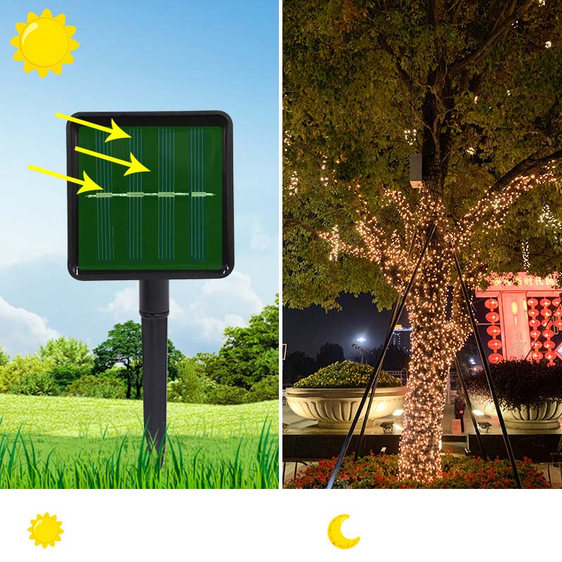 LED Solar Starry Light String