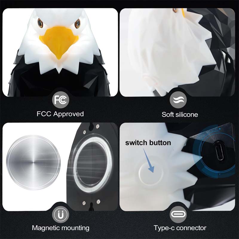 Bald Eagle Decorative Wall Lamp