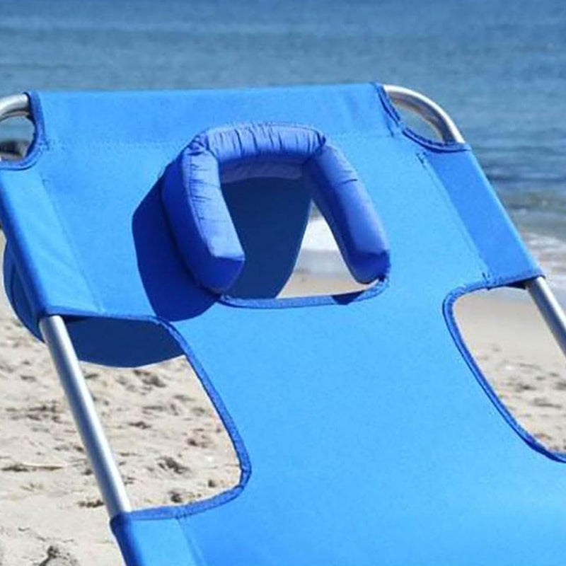 Portable Folding Beach Lounge Chair with Backpack Straps