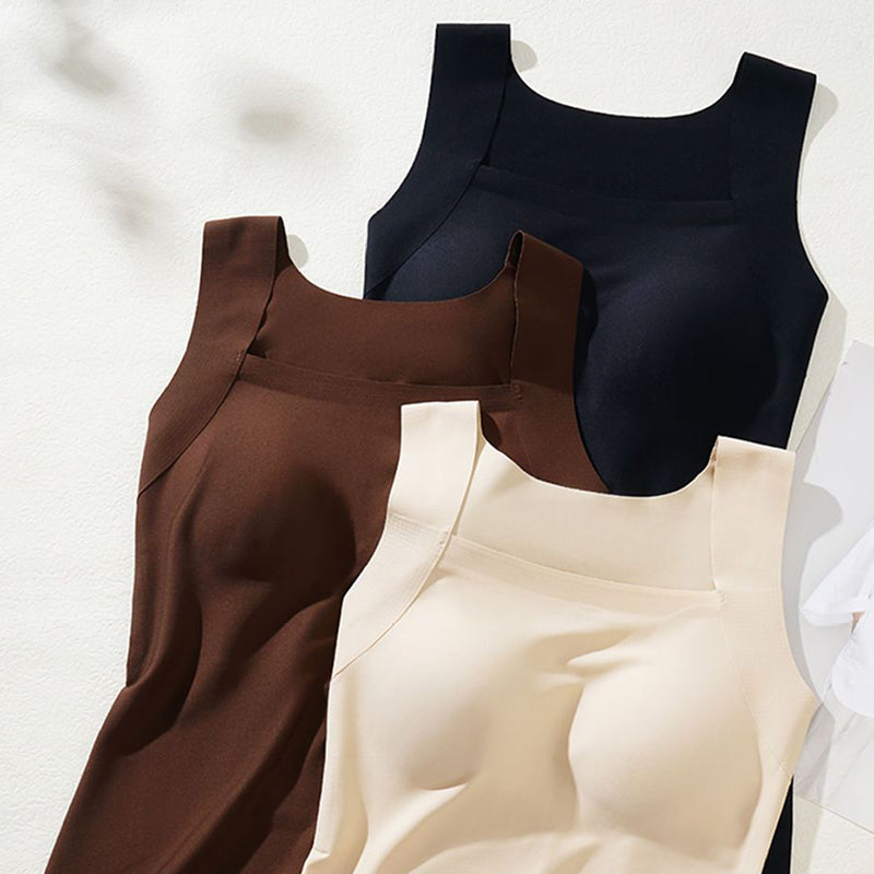 U Neck Shapewear Built-in Bra Tank