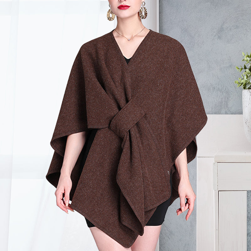 Women's Solid Color Cape Shawl