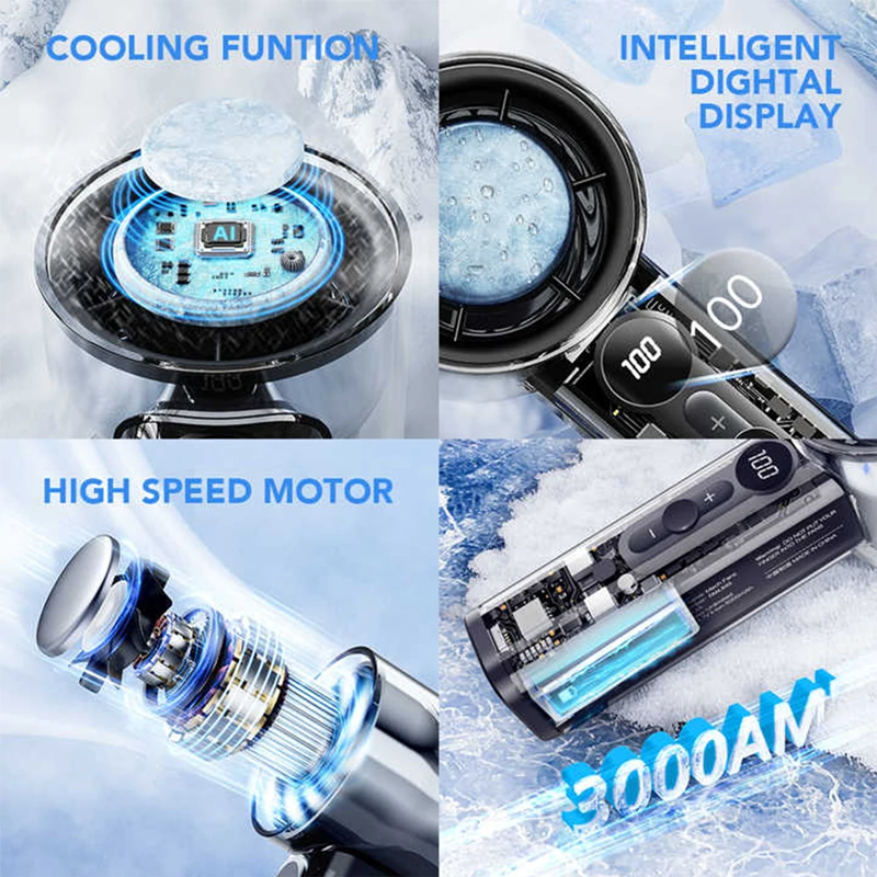 Transparent Mecha USB Turbo Fan with Semiconductor Cooling