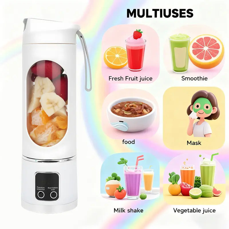 Dual-Motor Portable Juicer Cup