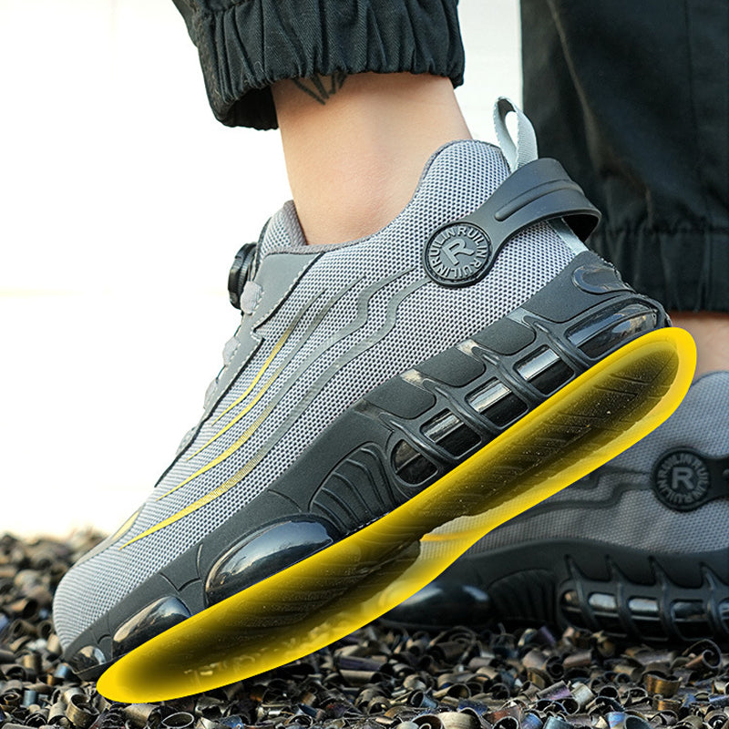 Men's Steel Toe Safety Shoes With Swivel Button