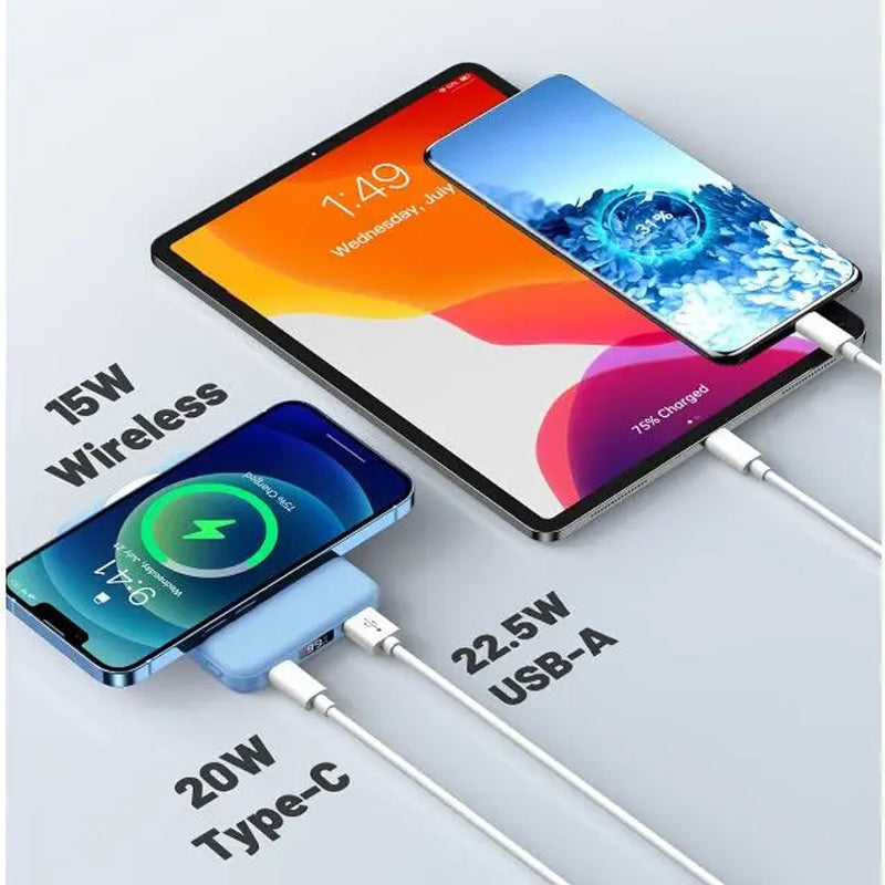 Wireless Portable Charger with LED Display