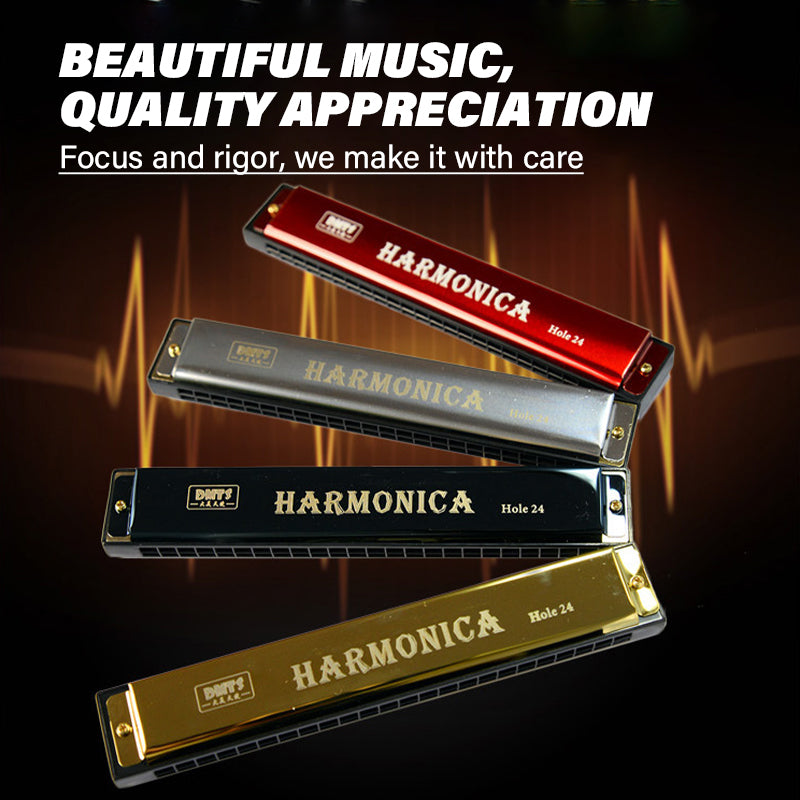 24-Hole C Key Harmonica
