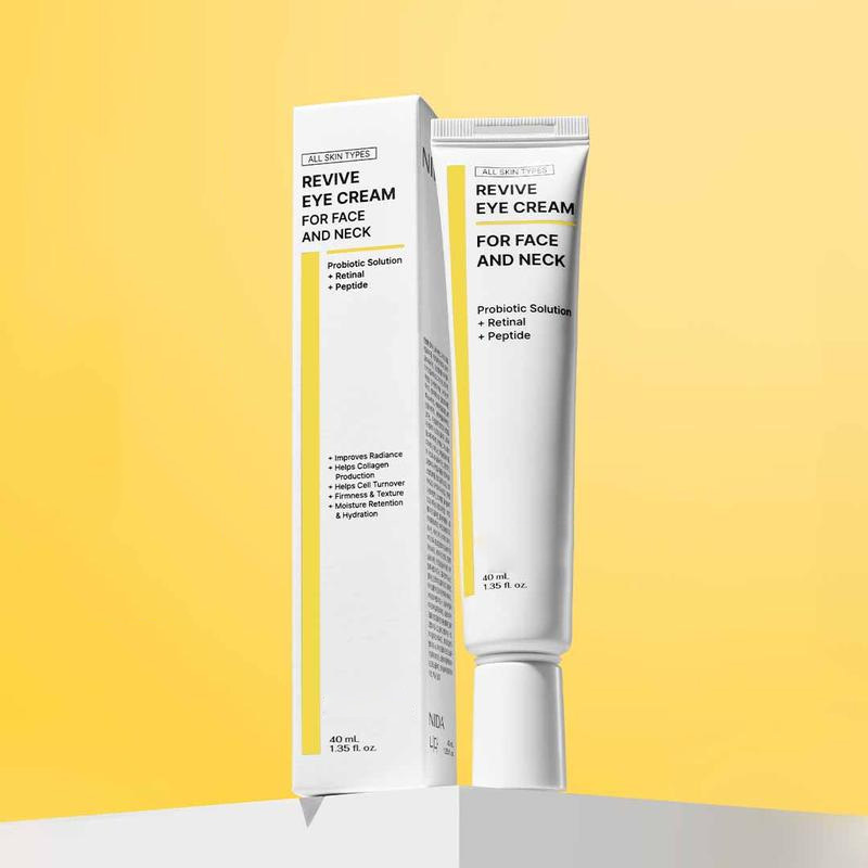 Revitalizing Eye & Face Cream with Probiotics, Retinal & Peptides – 40ml