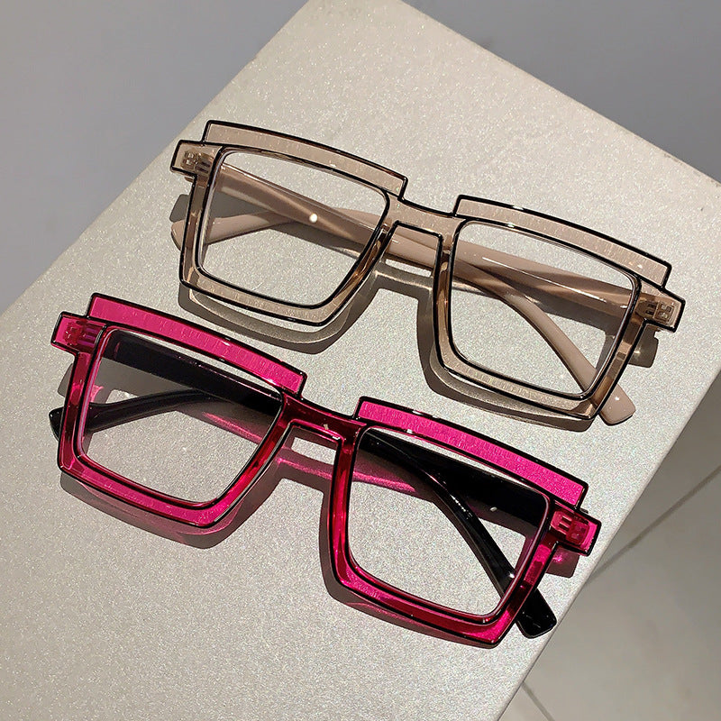 Anti-blue Light Color Block Eyeglasses