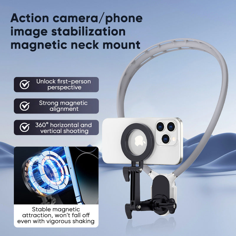 Anti-Shake Magnetic phone neck holder
