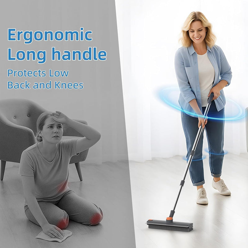 No-Dead-Angle Hard Bristle Floor Brush