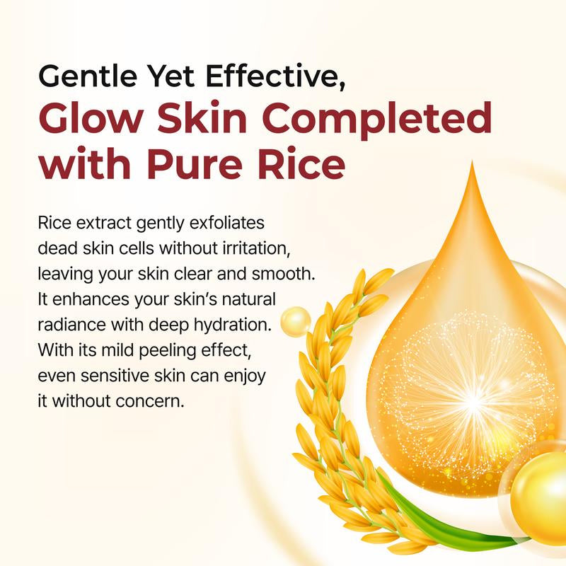 Glow Rice Ampoule Duo - Serums for Brightening, Exfoliating, and Moisturizing