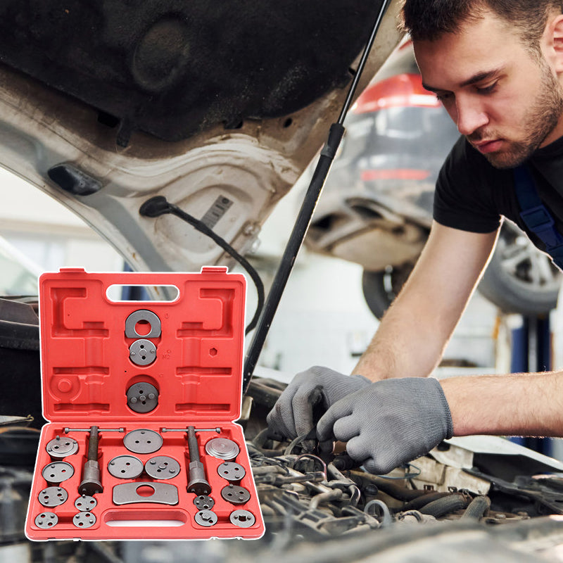 22-piece disc brake cylinder tool set
