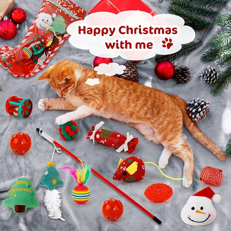2024 Christmas Countdown Cat Toys Advent Calendar