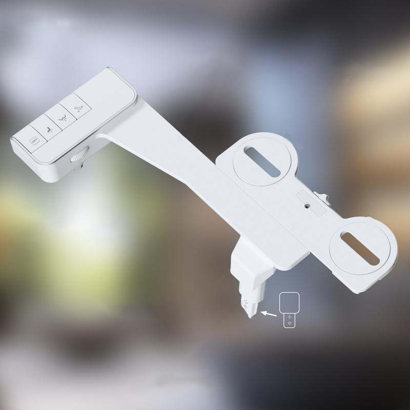 Compact Non-Electric Bidet Attachment with Foldable Nozzle