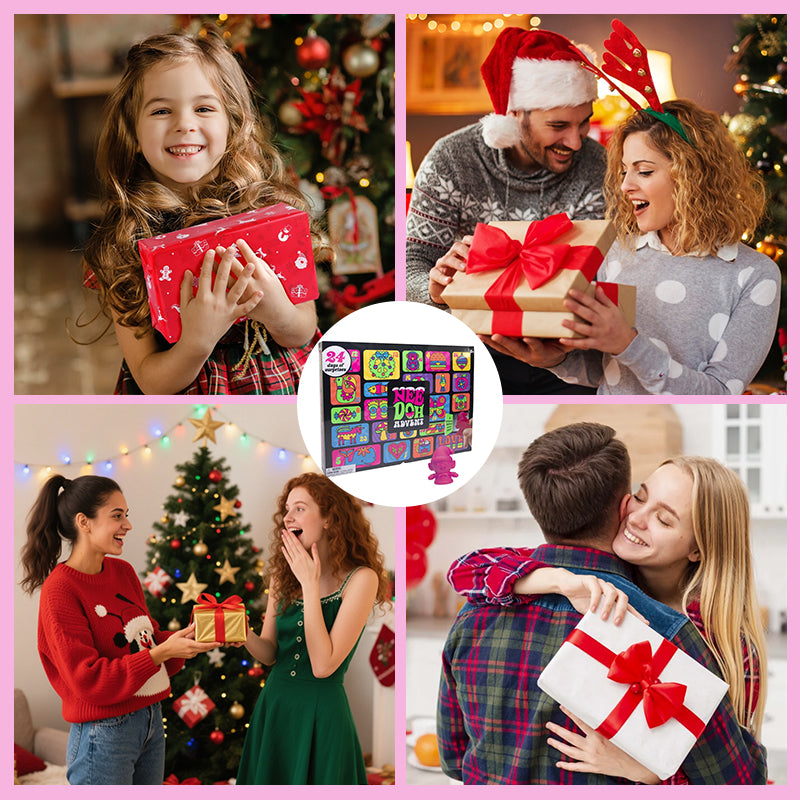 Schylling NeeDoh Advent Calendar - 24 Days of Sensory Surprises - Squishy Toys