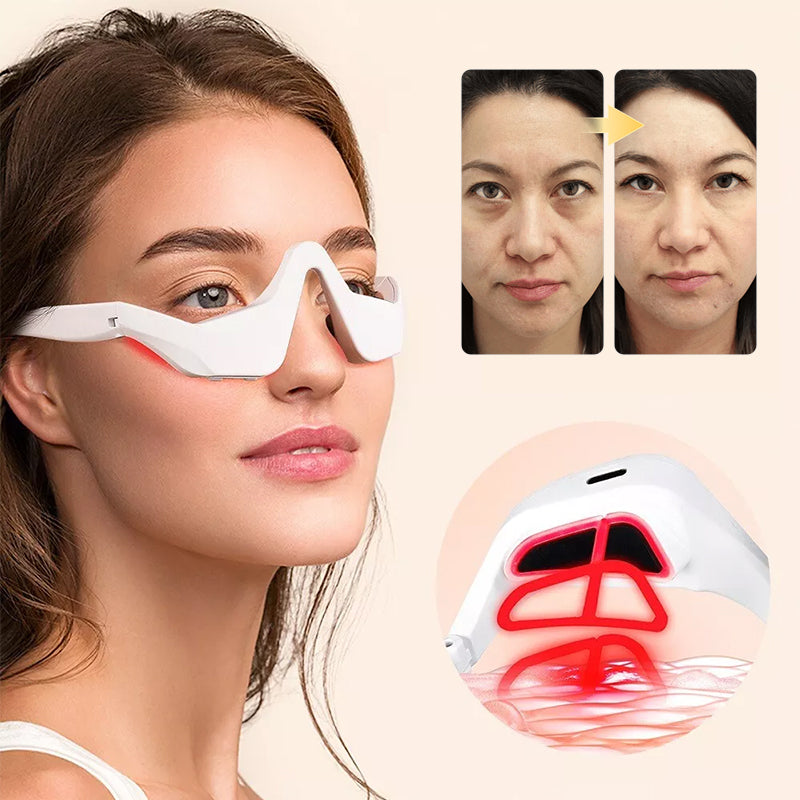 Microcurrent Eye Massager with Red Light Therapy