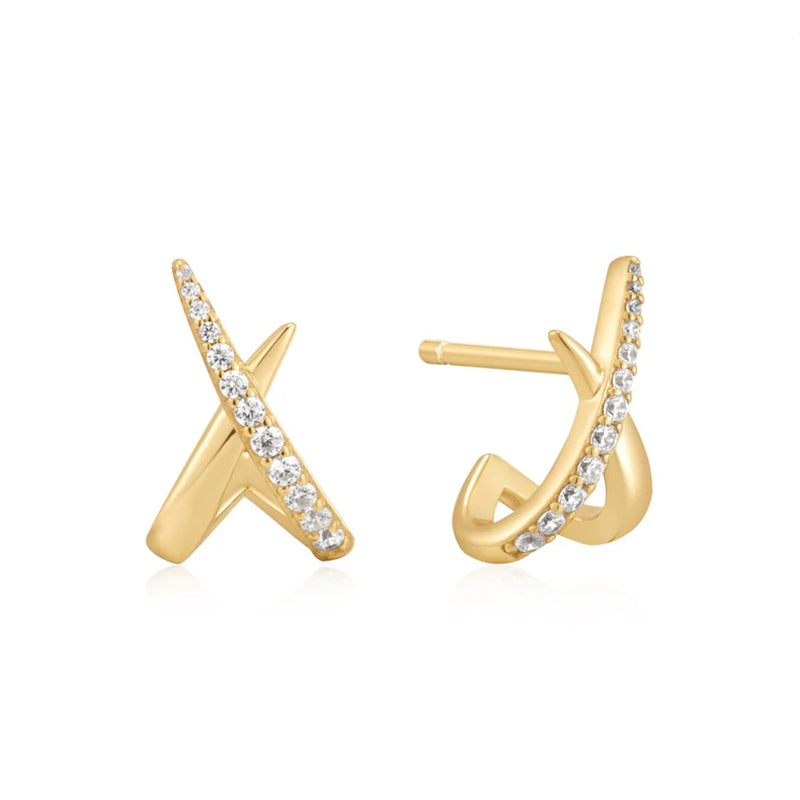 Simple Versatile Crossover Style Earrings