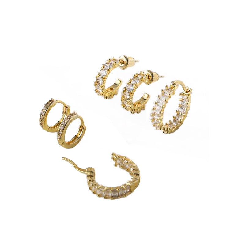 14K Gold-Plated Hoop Earrings