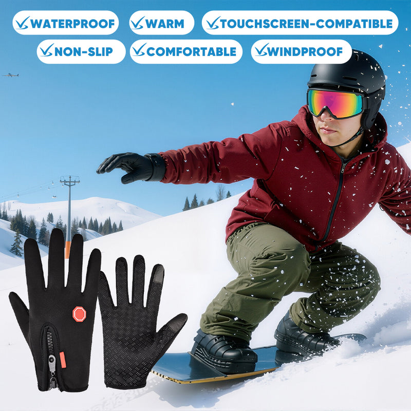 Touchscreen and Windproof Full-Finger Gloves