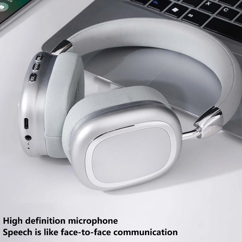 Wireless Headphones with Built-in Microphone