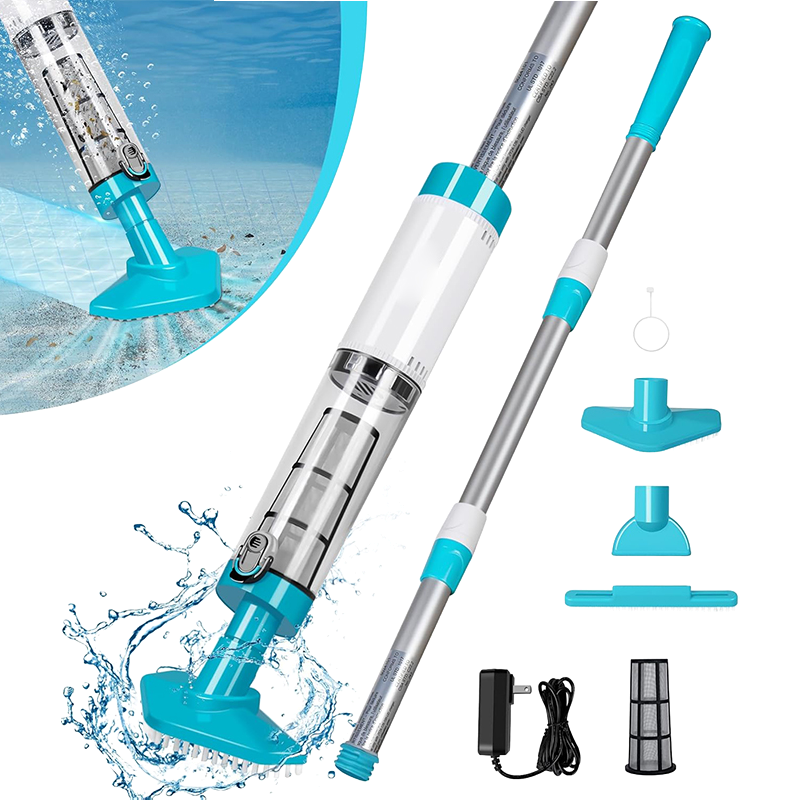 3-in-1 Cordless Rechargeable Powerful Motor Swimming Pool Vacuum Cleaner