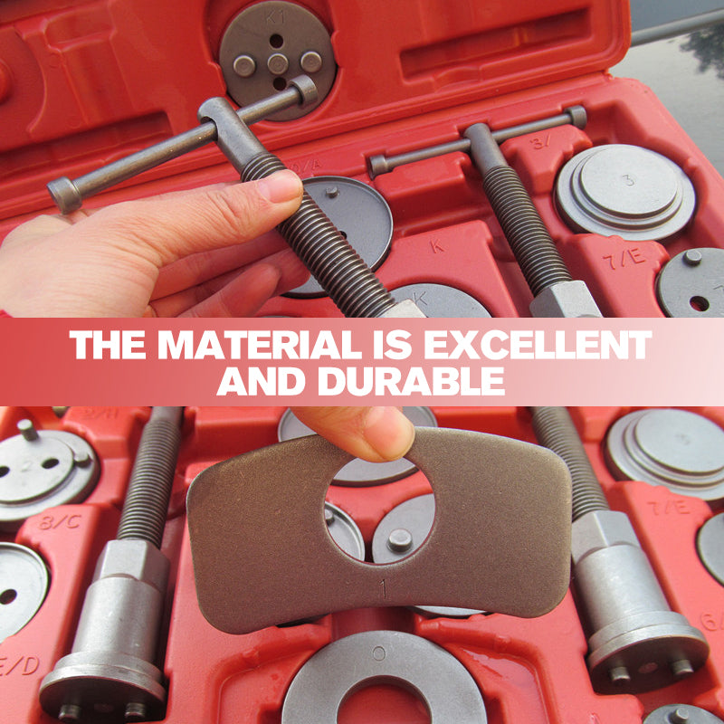 22-piece disc brake cylinder tool set