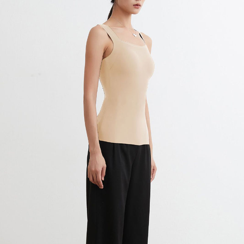 U Neck Shapewear Built-in Bra Tank