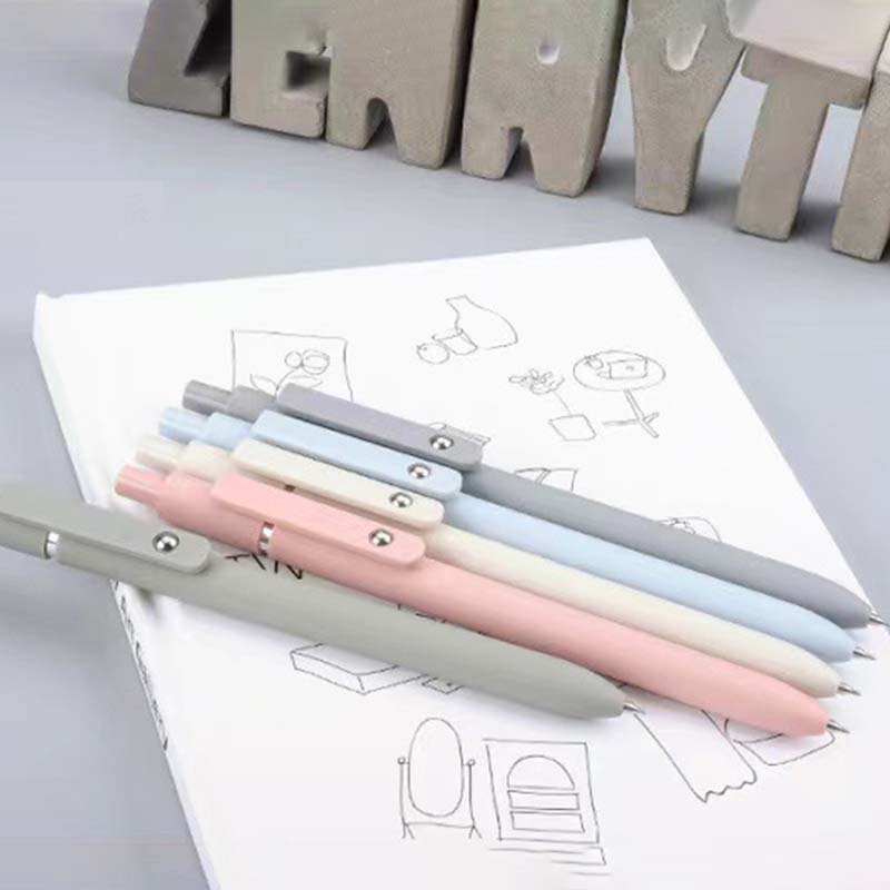 Minimalist Press Type Quick Drying Carbon Gel Pens
