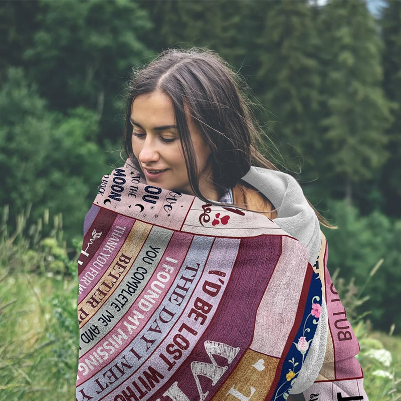 To My Wife Blanket – Romantic Gift from Husband