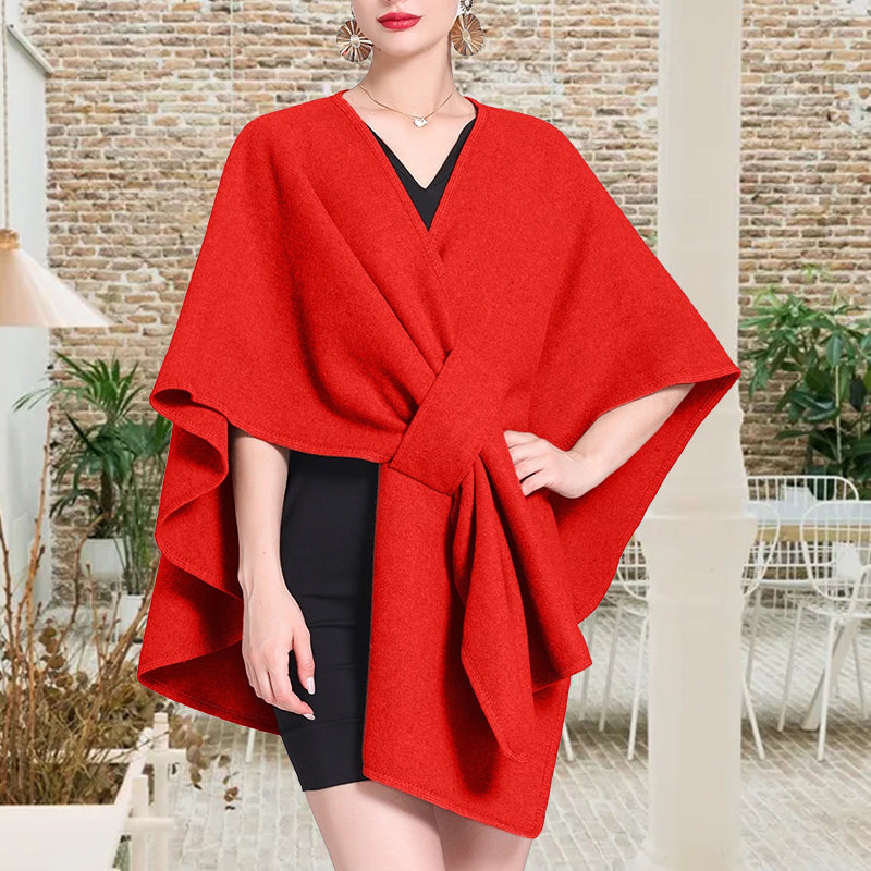 Women's Solid Color Cape Shawl
