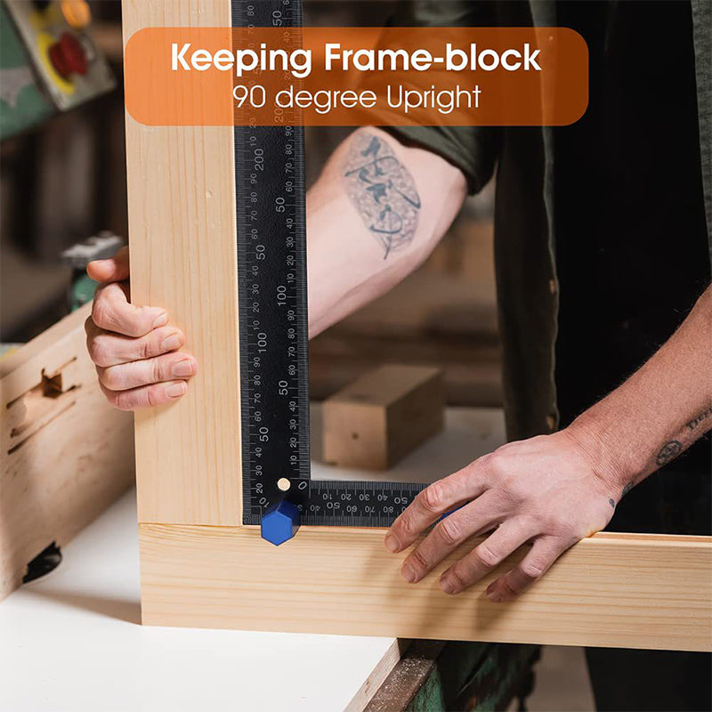 Right-angle ruler clamp
