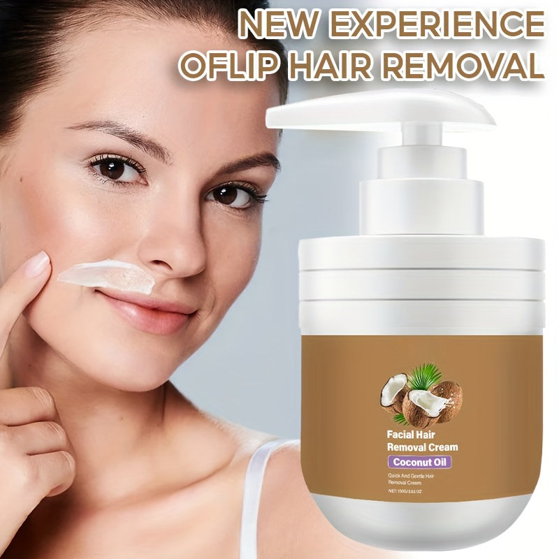 Gentle Coconut Oil Facial Hair Removal Cream