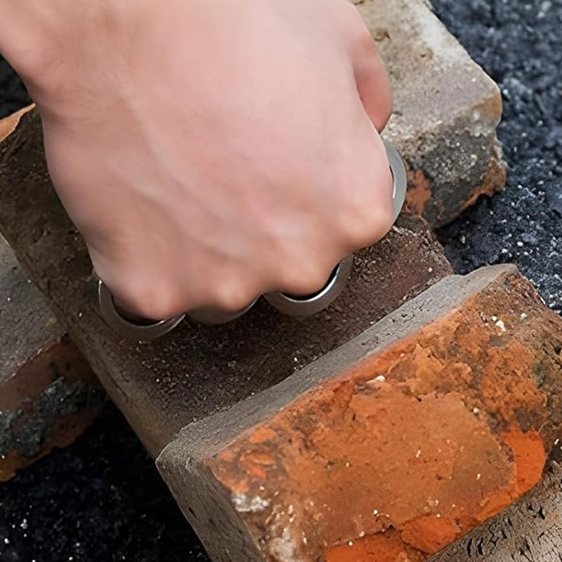 Self-Defense Ring Set with Rotating Clasp