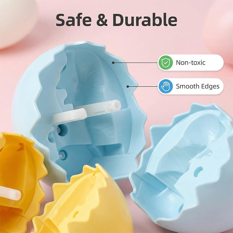 Pop-Surprise Easter Eggs – Wind-Up Jumping Animal Toy (Capybara, Dinosaur, Penguin, Duck)