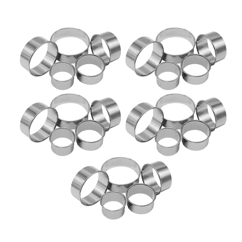 Premium 430 Stainless Steel Round Pastry Cutters