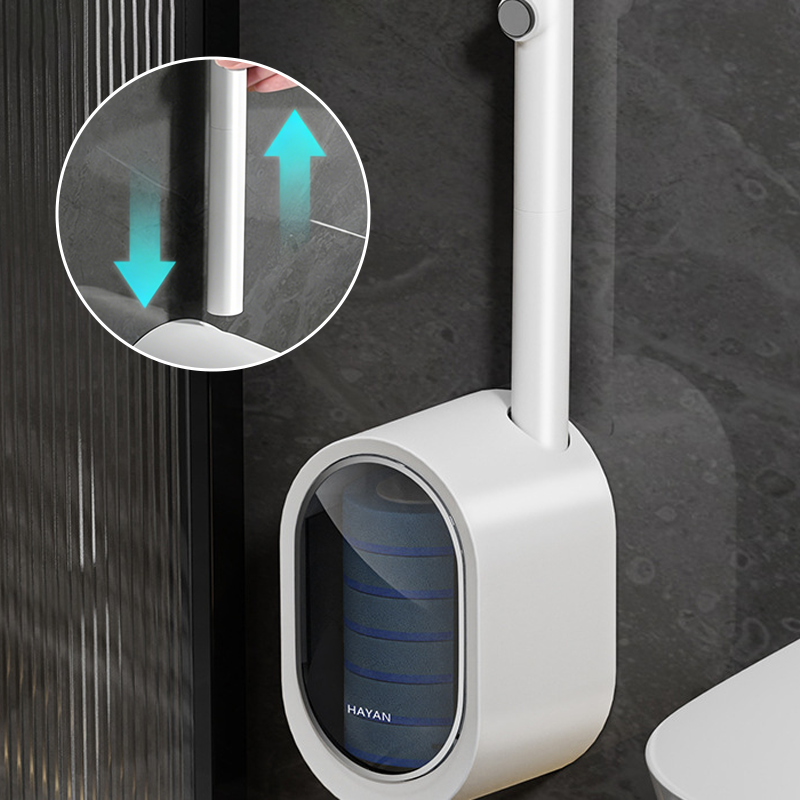 Disposable toilet brush with refills