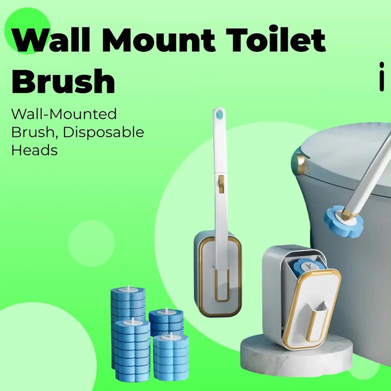 Wall Mounted Toilet Brush Set