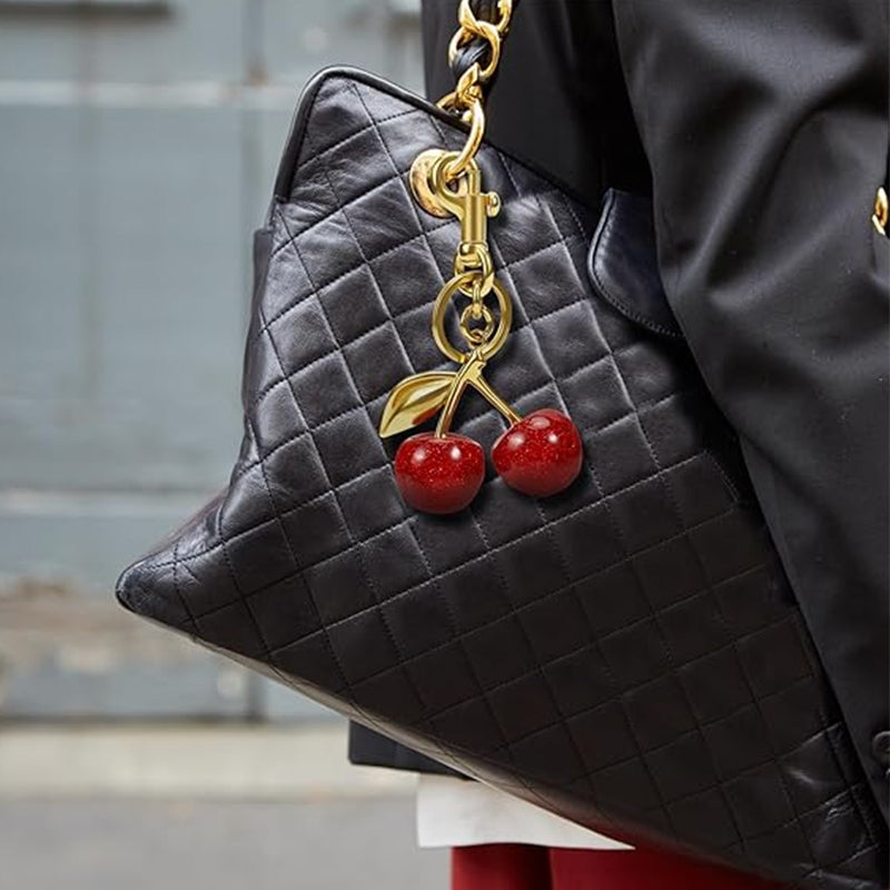 Cute Cherry Design Keychain