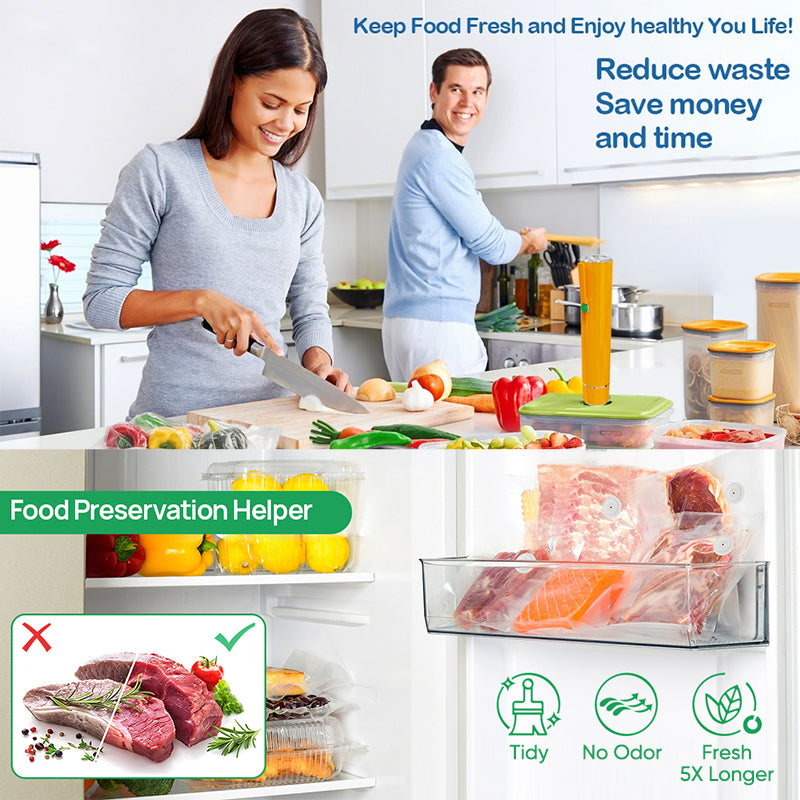 Vacuum Sealer with Reusable Bags