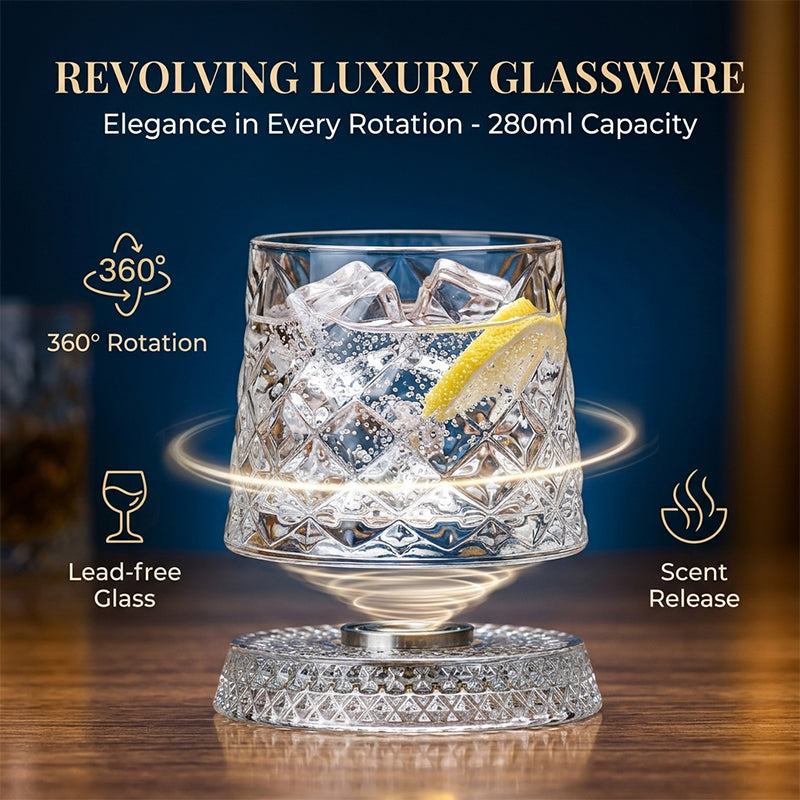 280ml Rotating Crystal Glass