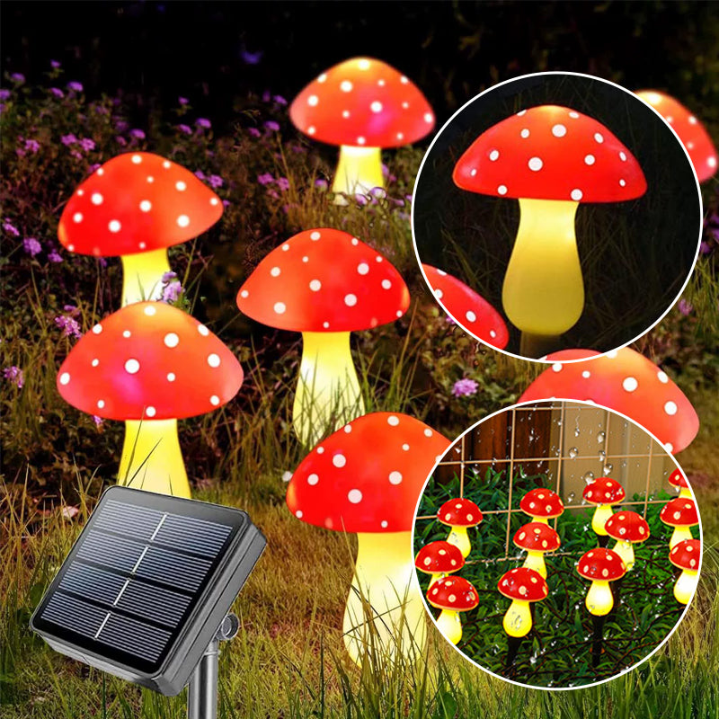Solar Mushroom Garden Lights – Waterproof LED Outdoor Decor