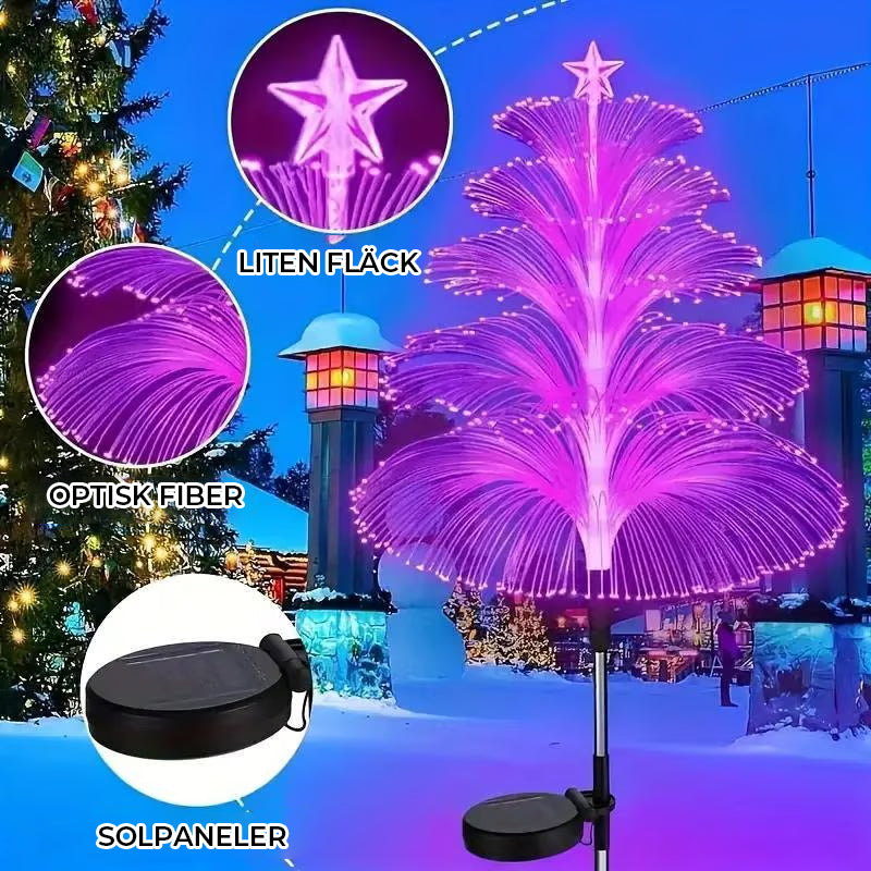 Solar manet trädgårdsstake ljus